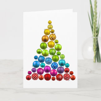 Rainbow Ornament Julgran Helgkort