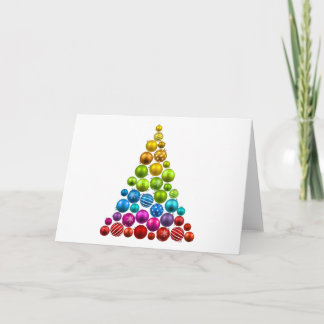 Rainbow Ornament Julgran Helgkort