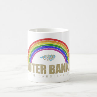 Rainbow Outer Banker OBX North Carolina USA Vintag Kaffemugg