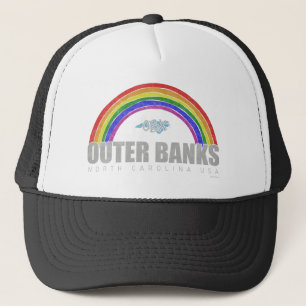 Rainbow Outer Banker OBX North Carolina USA Vintag Keps