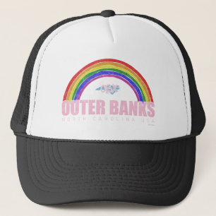 Rainbow Outer Banker OBX North Carolina USA Vintag Keps
