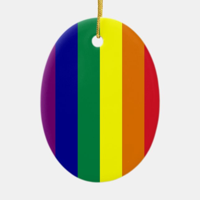 Rainbow Oval Ornament (Framsidan)