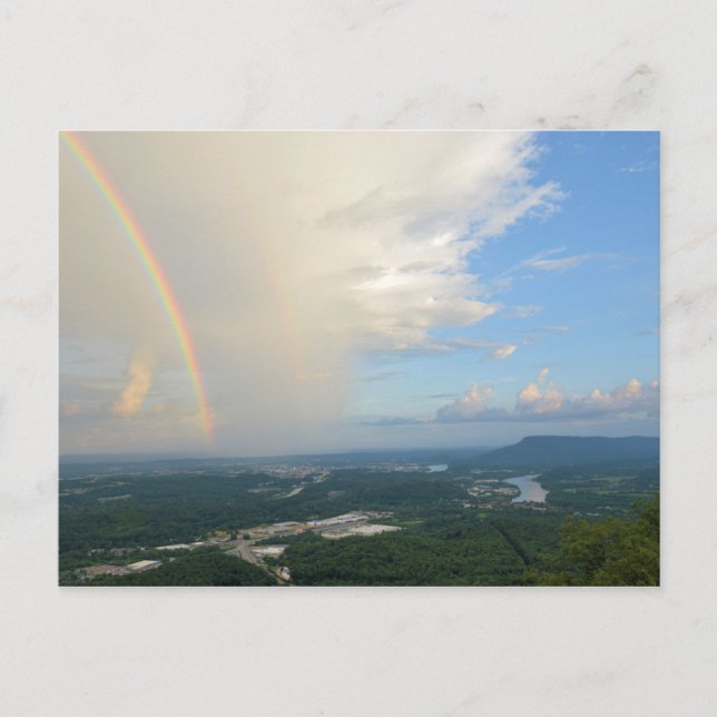 Rainbow over Chattanooga, Tennessee Vykort (Framsida)