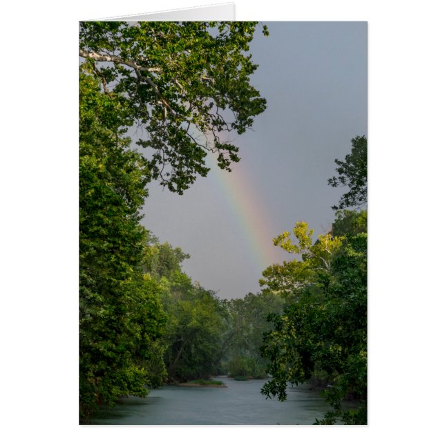 Rainbow over James River Card Hälsningskort (Framsidan)