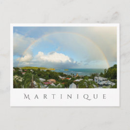 Rainbow over Tartane, Martinique travel Vykort