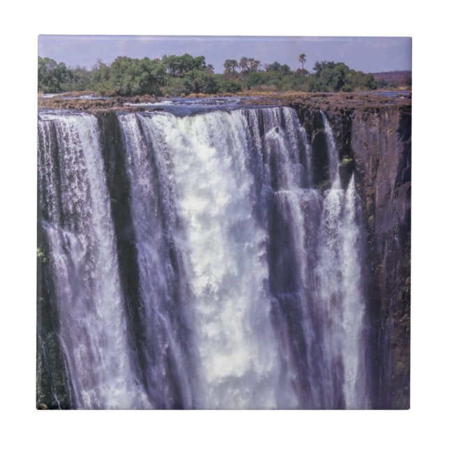 Rainbow over Victoria Falls - Zimbabwe, Afrika Kakelplatta (Framsidan)