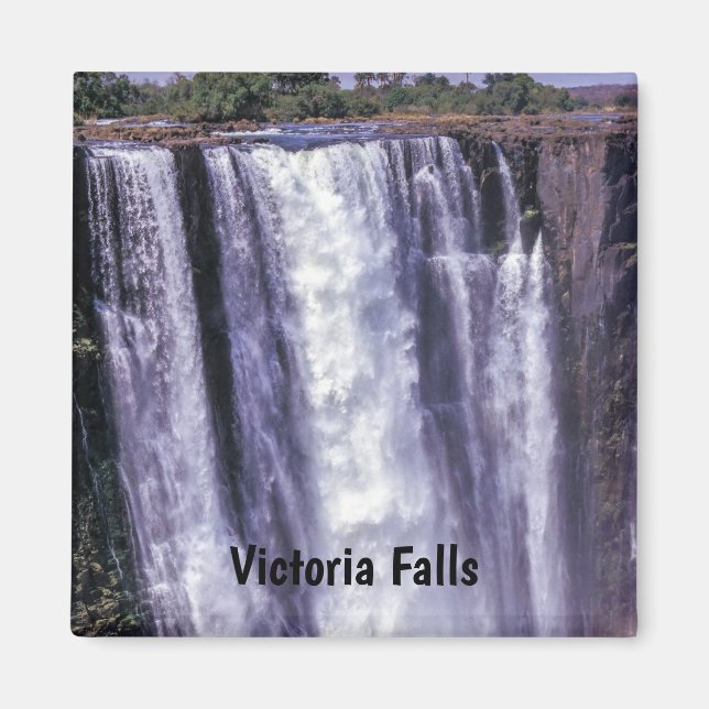Rainbow over Victoria Falls - Zimbabwe, Afrika Magnet (Framsidan)