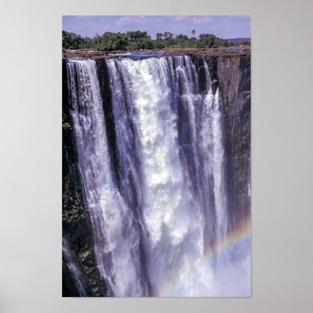 Rainbow over Victoria Falls - Zimbabwe, Afrika Poster (Framsidan)