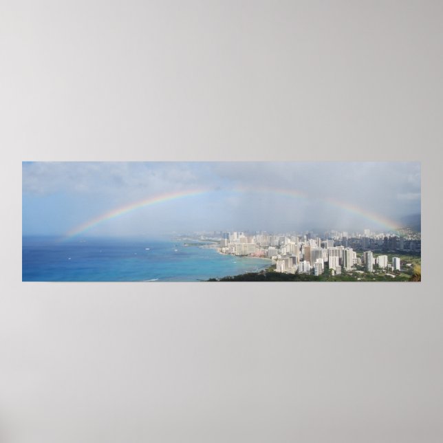 Rainbow over Waikiki Poster (Framsidan)