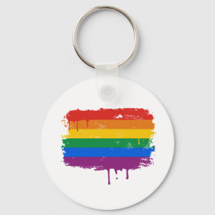Rainbow Paint Nyckelring