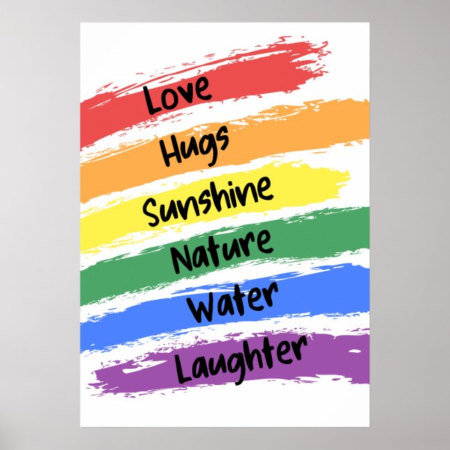 Rainbow Paint Poster (Framsidan)