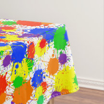 Rainbow Paint Stänk Party Tablecloth