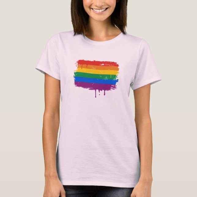 Rainbow Paint T-shirt (Framsida)