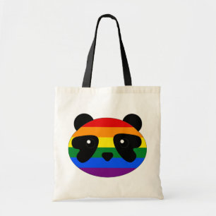 Rainbow Panda, HGBTQ Panda, Queer Panda-Pride Tygkasse