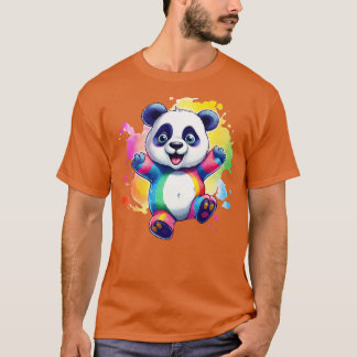 Rainbow Panda T Shirt