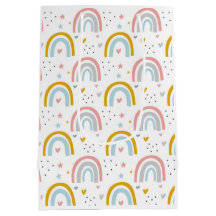 Rainbow Papper Gift Bag for Birthday , Baby Shower
