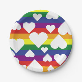 Rainbow Papprare Tallrikar