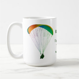 Rainbow Paraglider Graphic Souvenir med din text Kaffemugg