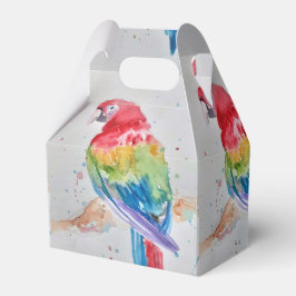Rainbow Parrot Bird Birthday Cake Favbox Presentaskar