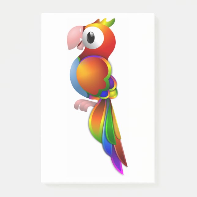 RAINBOW PARROT POST-IT BLOCK (Framsida)