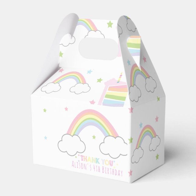 Rainbow Party Tack Presentaskar (Framsidan Sidan)