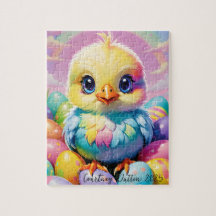 Rainbow Påsk Chick 2025 Puzzle