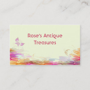 Rainbow Pastel-Blommigtar Visitkort