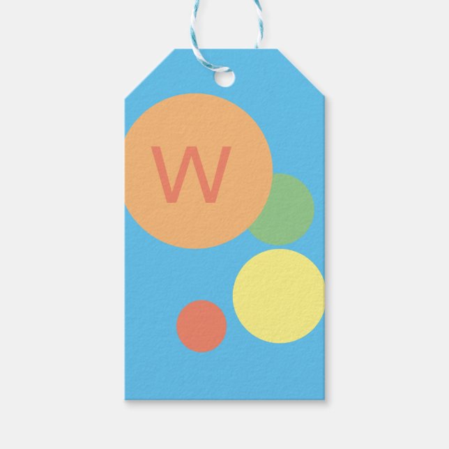 Rainbow pastel bright Conetti modern minimal Presentetikett (Framsidan)