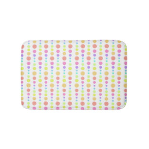 Rainbow Pastel Dots Mönster Badrumsmatta