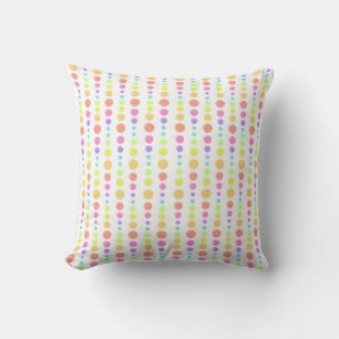 Rainbow Pastel Dots Mönster Kudde