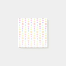 Rainbow Pastel Dots Mönster Post-it Block