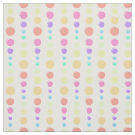 Rainbow Pastel Dots Mönster Tyg