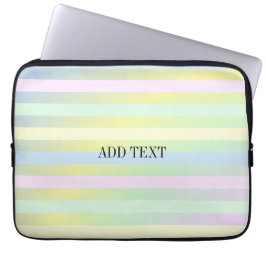 Rainbow pastel färg laptop fodral