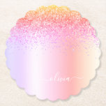Rainbow Pastel Girly Glitter Metall Monogram Namn Underlägg Papper<br><div class="desc">Rainbow Pastel Faux Foil Metallic Gnistra Glitter Brushed Metall Monogram Namn Papper Underlägg. Det gör perfekt studenten,  födelsedag,  bröllop,  möhippa,  årsdag,  babydusch eller bachelorette-fest till någon som glam lyx och chic stilar.</div>