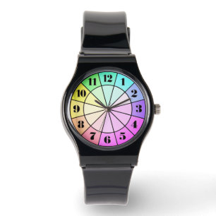 Rainbow Pastel Paj Wedges Armbandsur
