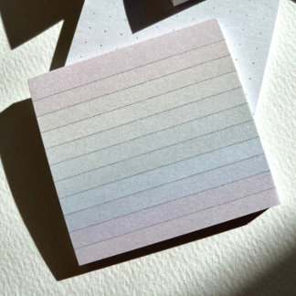 Rainbow Pastel Rand Notes Post-it Block
