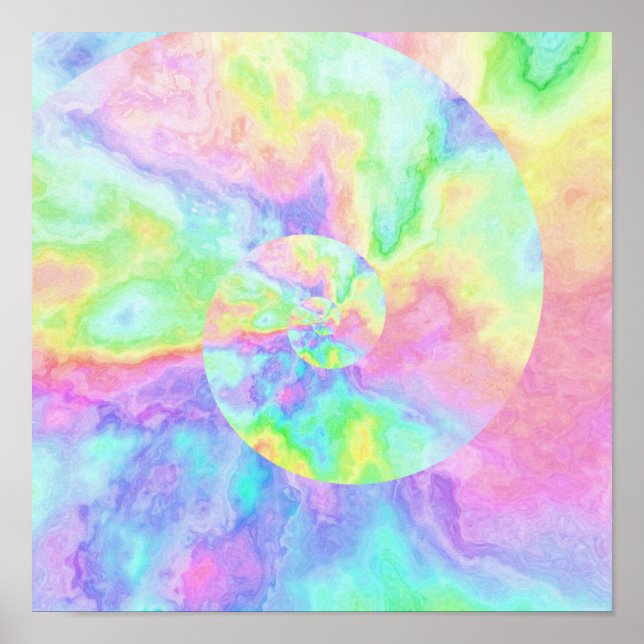 Rainbow Pastel Seashell Flick kalas Poster (Framsidan)