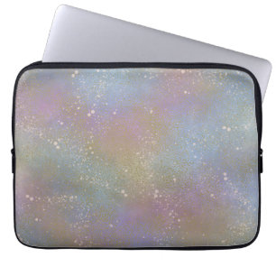 Rainbow Pastel Splatter HoloGraph Laptop Fodral