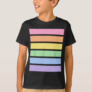 Rainbow Pastel Stripe T Shirt