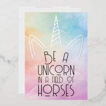Rainbow Pastel Unicorn-bekräftelse