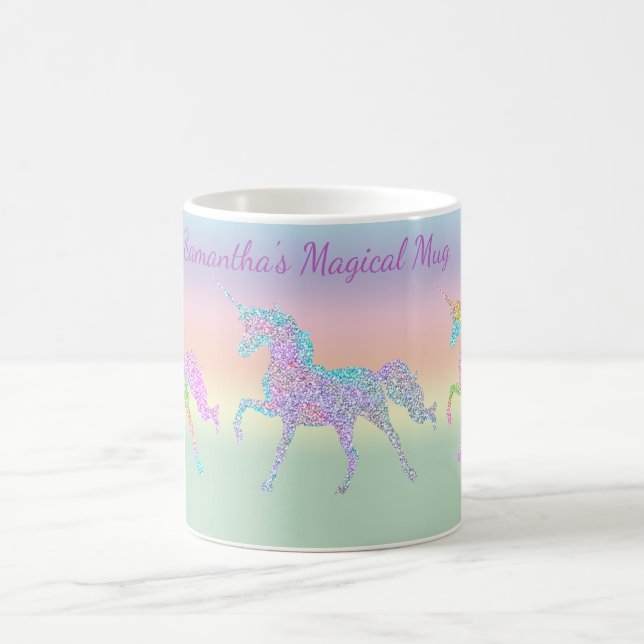Rainbow Pastel Unicorn Coffee Mugg (Center)