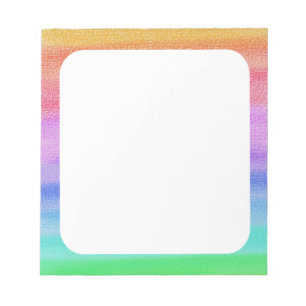Rainbow Payed Gräns Anteckningsblock