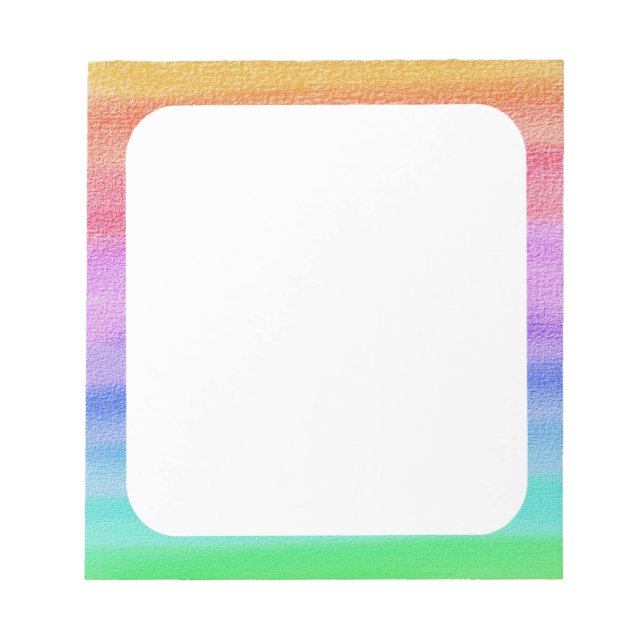 Rainbow Payed Gräns Anteckningsblock (Framsida)