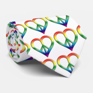 Rainbow Peace and Kärlek Tie Slips
