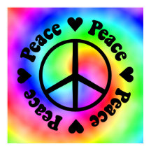 Rainbow Peace & Kärlek Poster