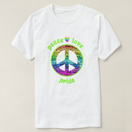 Rainbow Peace Kärlek Pride T Shirt