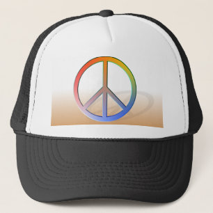 Rainbow Peace Symbol Keps