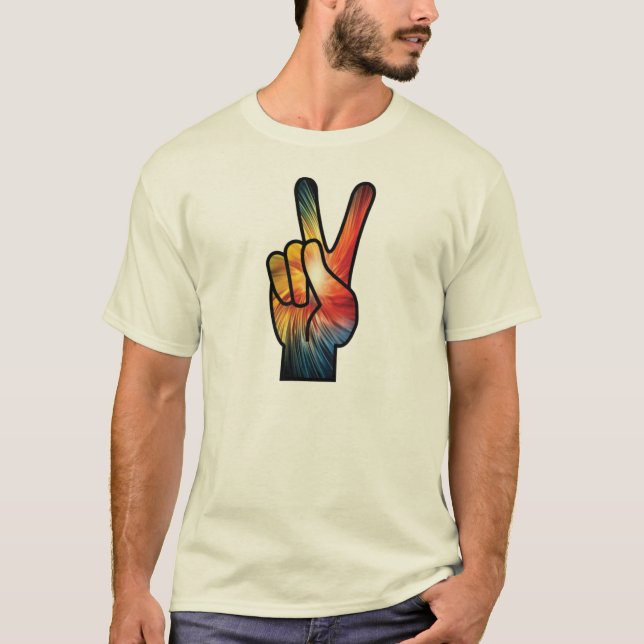 Rainbow Peace T Shirt (Framsida)