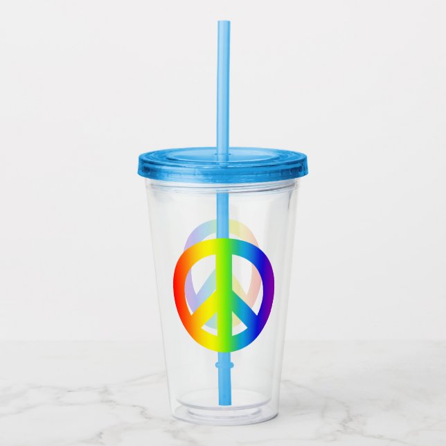 Rainbow Peace Take Away Mugg (Framsida)