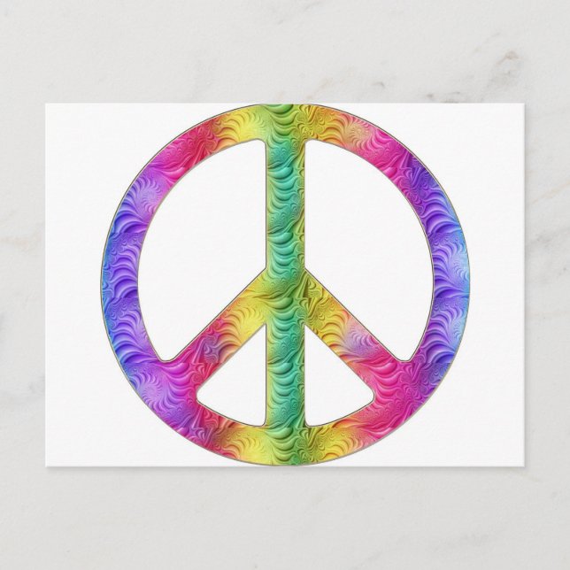 Rainbow Peace Vykort (Framsida)